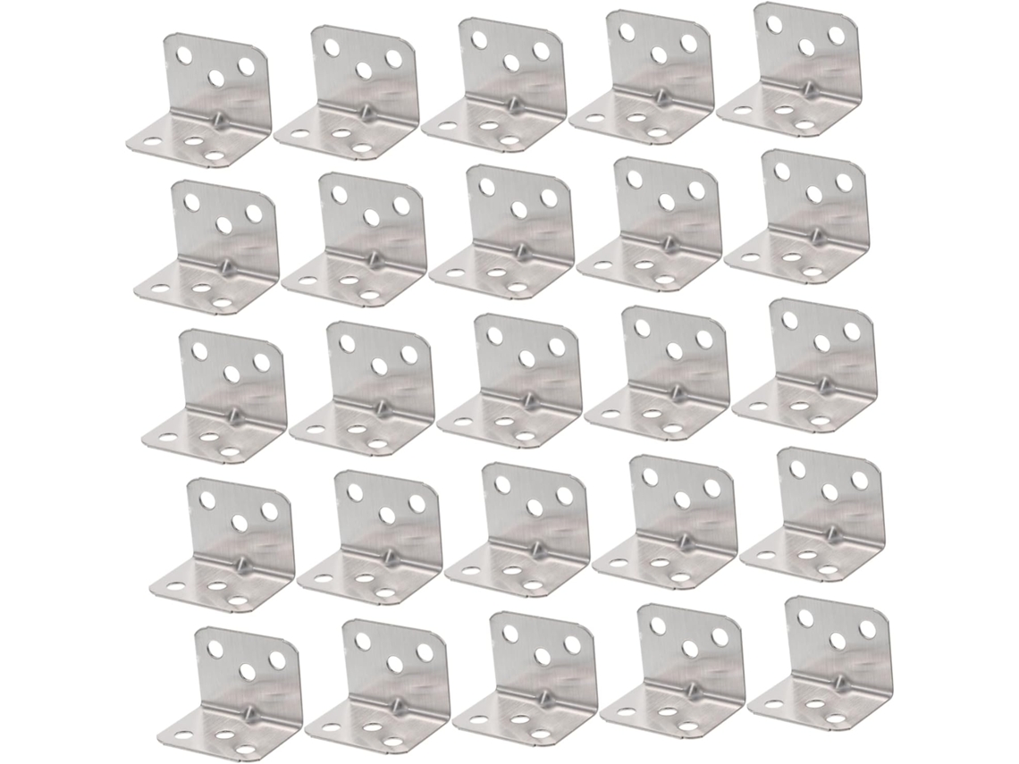 50 Soportes De Acero Inoxidable Para Estantes, Soportes Angulares Reforzados