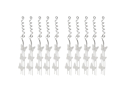 10pcs Joyas De Pelo Mariposas Plateadas Para Trenzas Y Dreadlocks