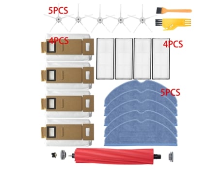 Cepillo de rodillo lateral de filtro Hepa de repuesto para Xiaomi Roborock S7 / T7S Plus G10 T7S, bolsa de trapo para fregona, accesorios para aspi...