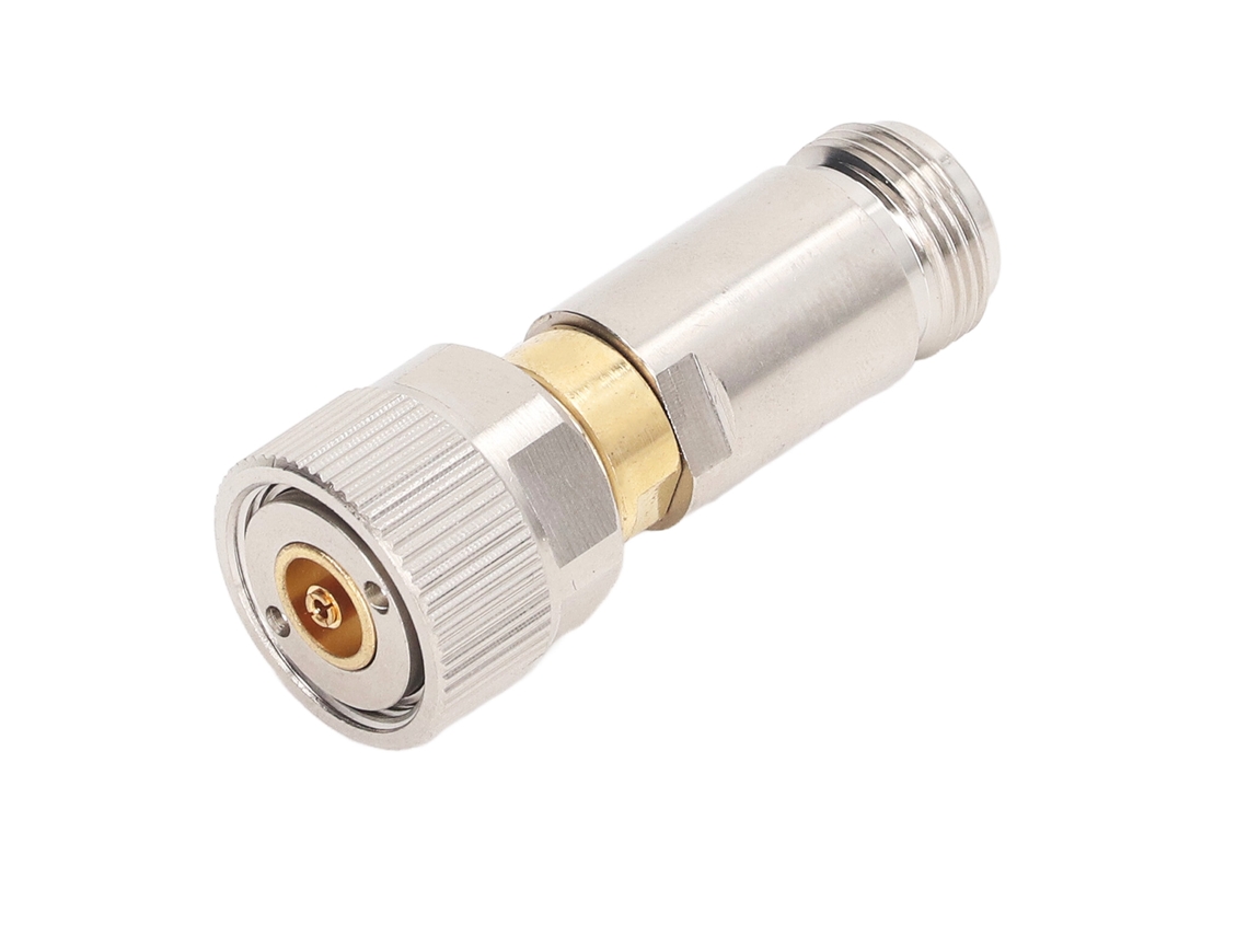 Adaptador De Conector Hembra Apc7mm A N Para Antena Wifi De 0-12ghz, Fabricado En Aleación De Cobre Y Aluminio.