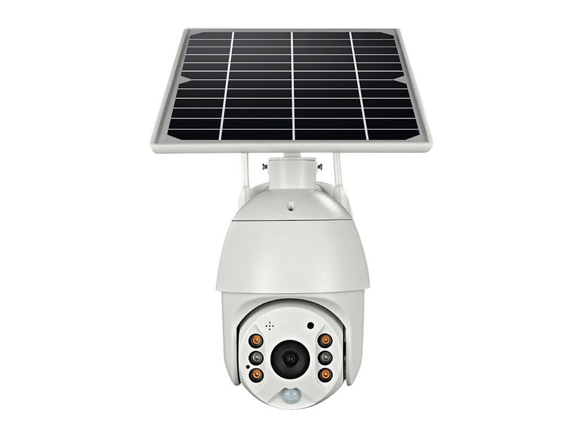 RELAVAEV Câmera De Segurança Externa Com Wi Fi, Alimentada Por Energia Solar E Bateria, Com Detecção De Movimento, Visão Noturna Colorida, Comunicação Bidireci