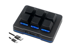 Teclado USB inalámbrico para juegos con 6 teclas, teclado OSU programable personalizado para video Everley891