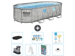 Bestway Piscina Bestway Power Steel Oval - 549x274x122 Cm - 8-peças S576