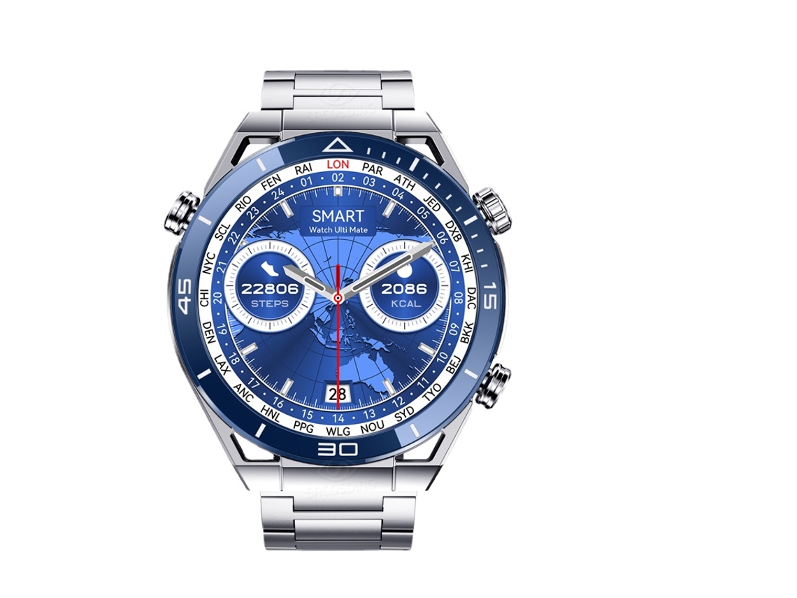 Reloj inteligente DT Ultra Mate para hombre, NFC, carga inalámbrica, llamada Bluetooth, rastreador GPS, pulsera de Fitness, reloj inteligente de negocios para hombre VEANXIN