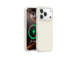 (blanco, Iphone 17 Pro) Funda Magnética Para Iphone, De Silicona Líquida De Color Sólido, Protección De Una Sola Pieza.