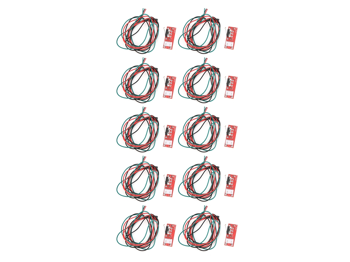 Microinterruptor de seguridad de plástico con rodillo y cables