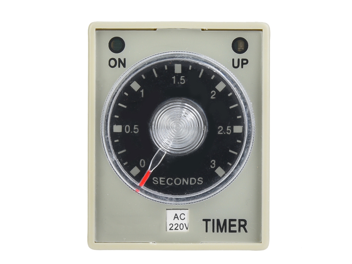 Relé Temporizador Electrónico Ah3-3 Con Retardo Ajustable, 8 Pines, 3s (ac220v)