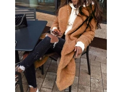 2026-chaqueta Larga Fluffy De Invierno Para Mujer