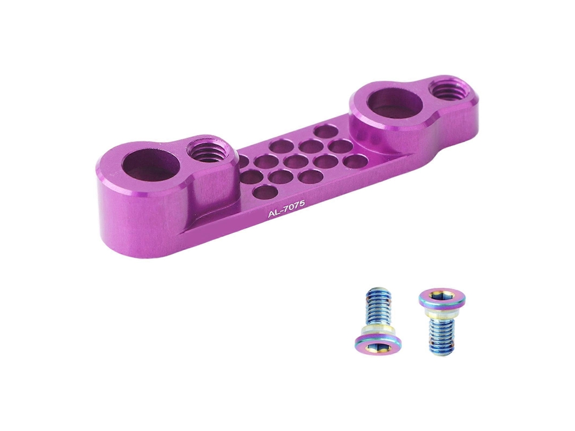 Adaptador de freno de disco de montaje plano para bicicletas, de aluminio, para ciclismo de carretera, color plateado. Hengjian