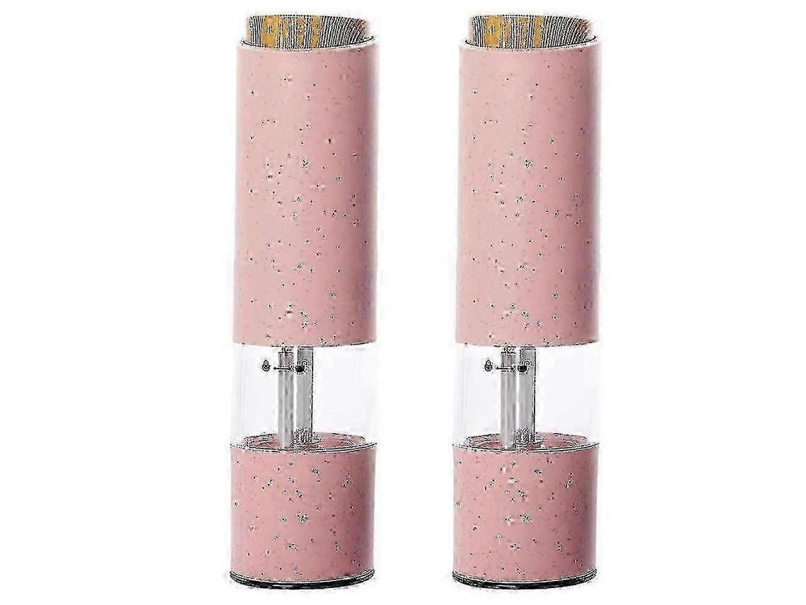 Molinillo eléctrico de sal y pimienta Rosewell de 2 piezas, funciona con pilas