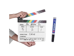 Clapperboard Mini Clapboard De Cine Hollywood Estilo Pizarra Negra Y Blanca