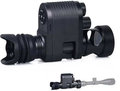 Dispositivo de visión nocturna digital de alta definición Fotografía nocturna Patrulla de caza Videotelescopio -Negro YIZHOOD