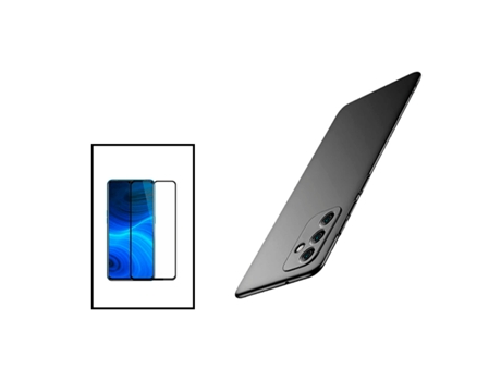 Pantalla De Vidrio Templado De Cubierta Completa 5D + Kit De Estuche SlimShield Para Samsung Galaxy A04s - Negro