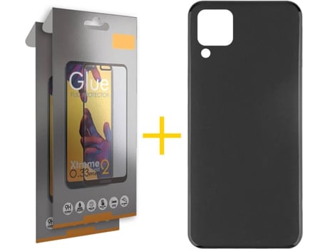 Kit Funda + Protector de Pantalla Huawei P40 Lite SKYHE Cristal Templado 7172 Negro