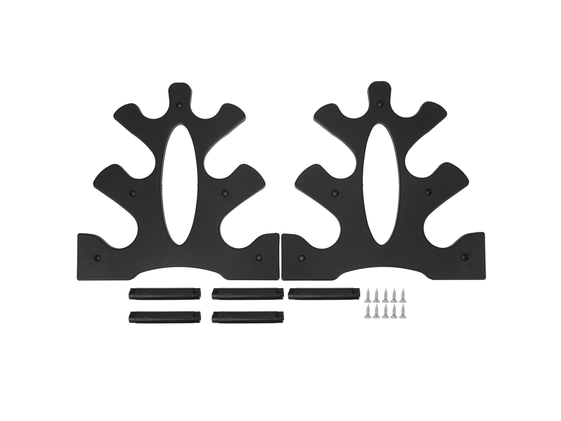 Soporte para mancuernas con forma de árbol, organizador de pesas de 3 niveles, soporte para gimnasio en casa