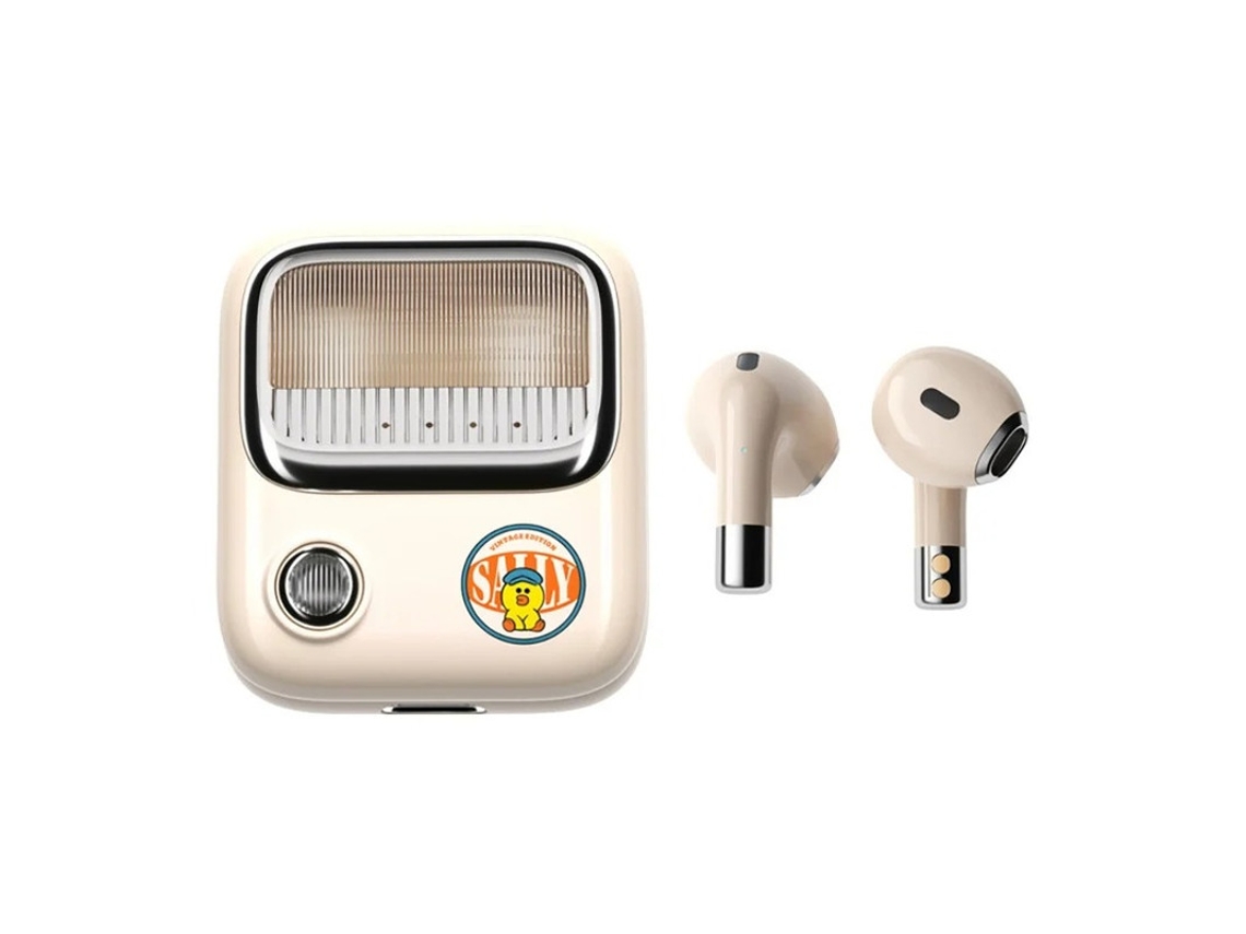 Auriculares Sem Fio Smart Touch Baixa Latência Yizhood True Wireless Bluetooth Blanco