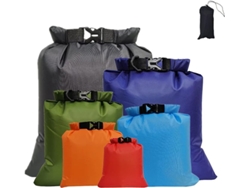 Juego De 6 Bolsas Impermeables Para Viajes, Acampadas Y Deportes Acuáticos.