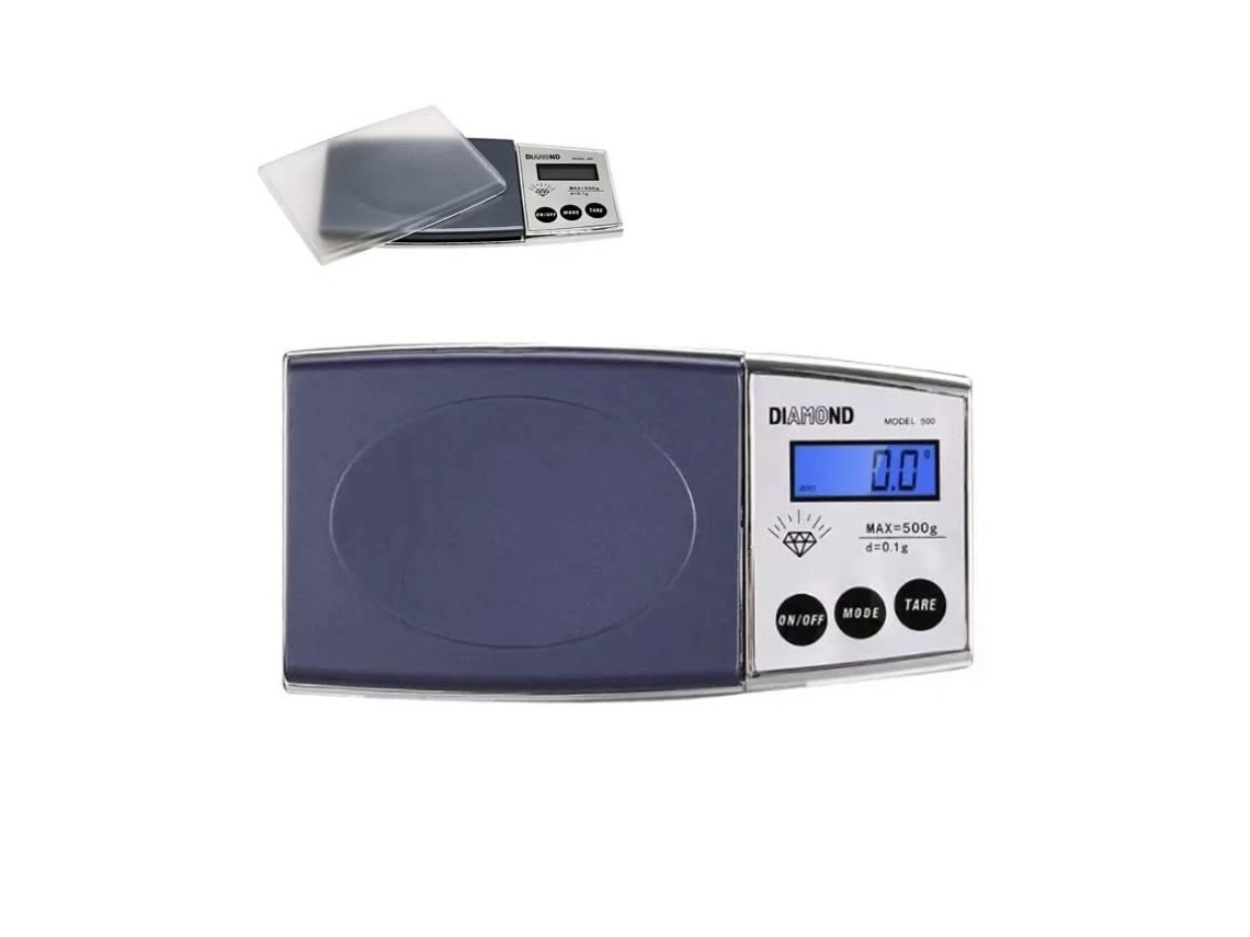 Bascula Digital De Presicion Rango 0,1G A 500G Balanza Portatil Peso Joyero Minerales Monedas Nimismatica Cocina SUNNING