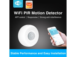 Sensor de movimiento PIR Wi-Fi inteligente 2026, con alimentación por batería/USB y detección de luz, ideal para hogares, oficinas y centros comerciales.