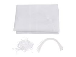 Red De Seguridad Infantil Para Escaleras, Balcones Y Barandillas - Color Blanco Resistente - 3 M X 79 Cm