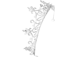 1 Pieza De Corona Nupcial Con Diamantes De Imitación Y Elegante Tiara Para Eventos Especiales.
