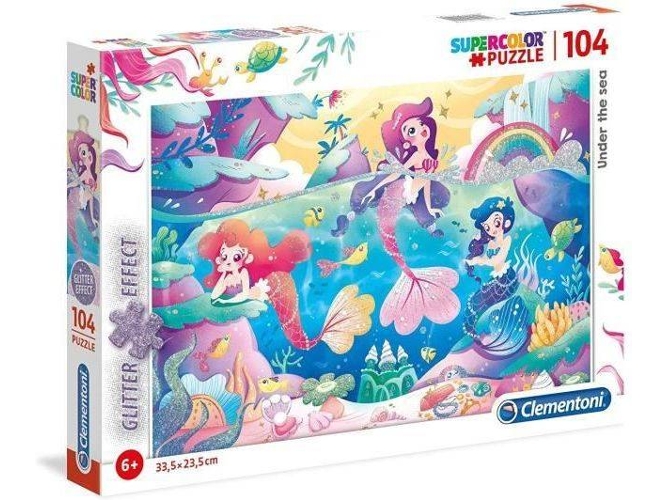 Puzzle CLEMENTONI Glitter (104 Piezas)