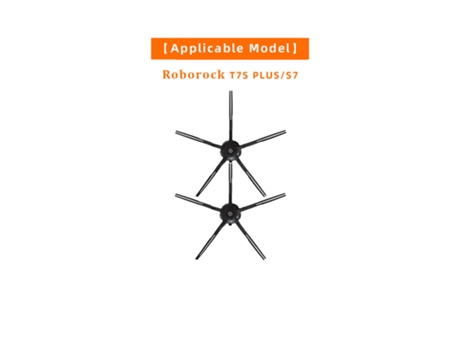 Para Xiaomi Roborock S7 T7S Plus Robot aspirador negro cepillo lateral de 5 brazos