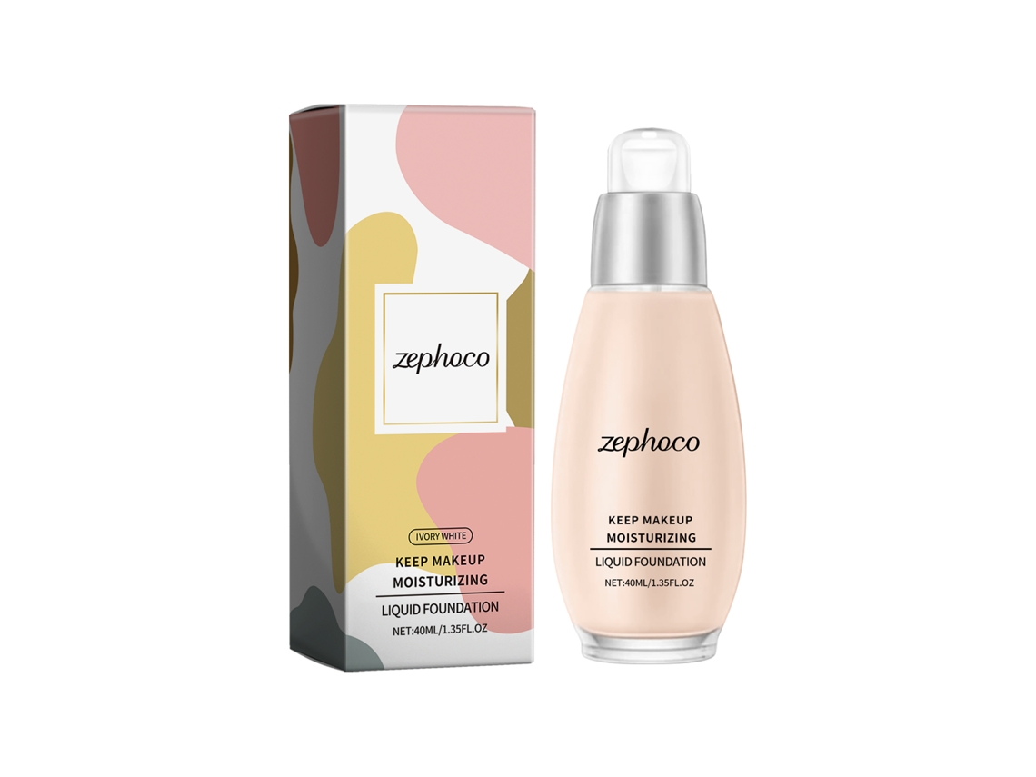 Base de maquillaje hidratante correctora, blanco marfil