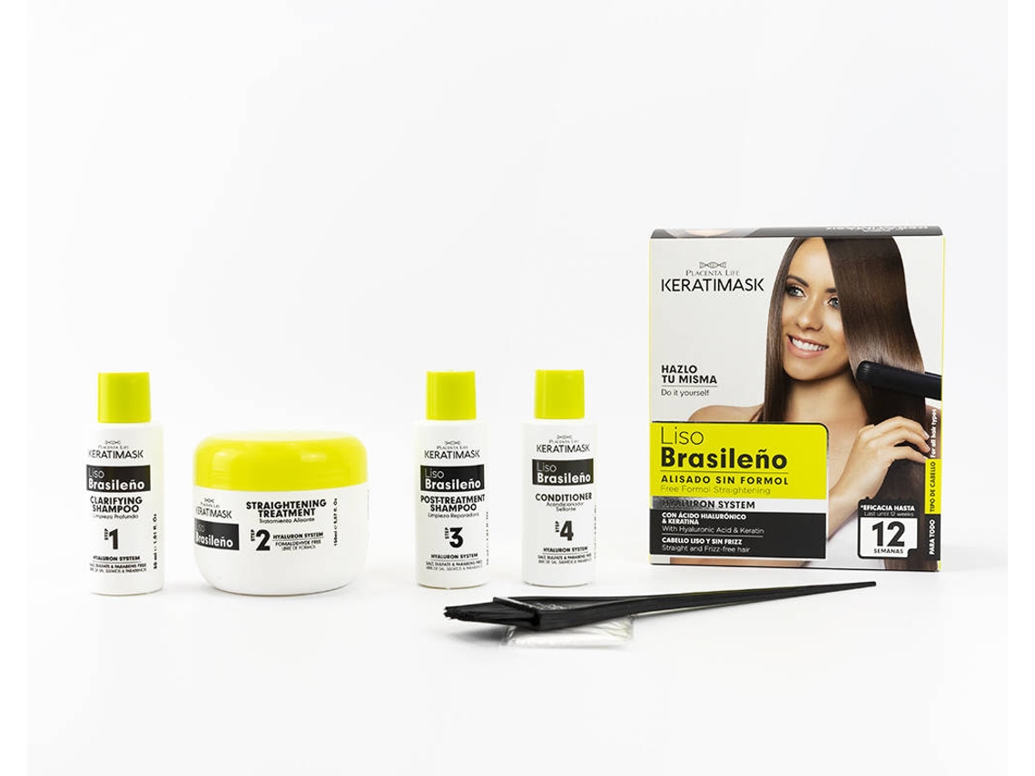 Kit de Alisado Brasileño BE NATURAL Keratimask