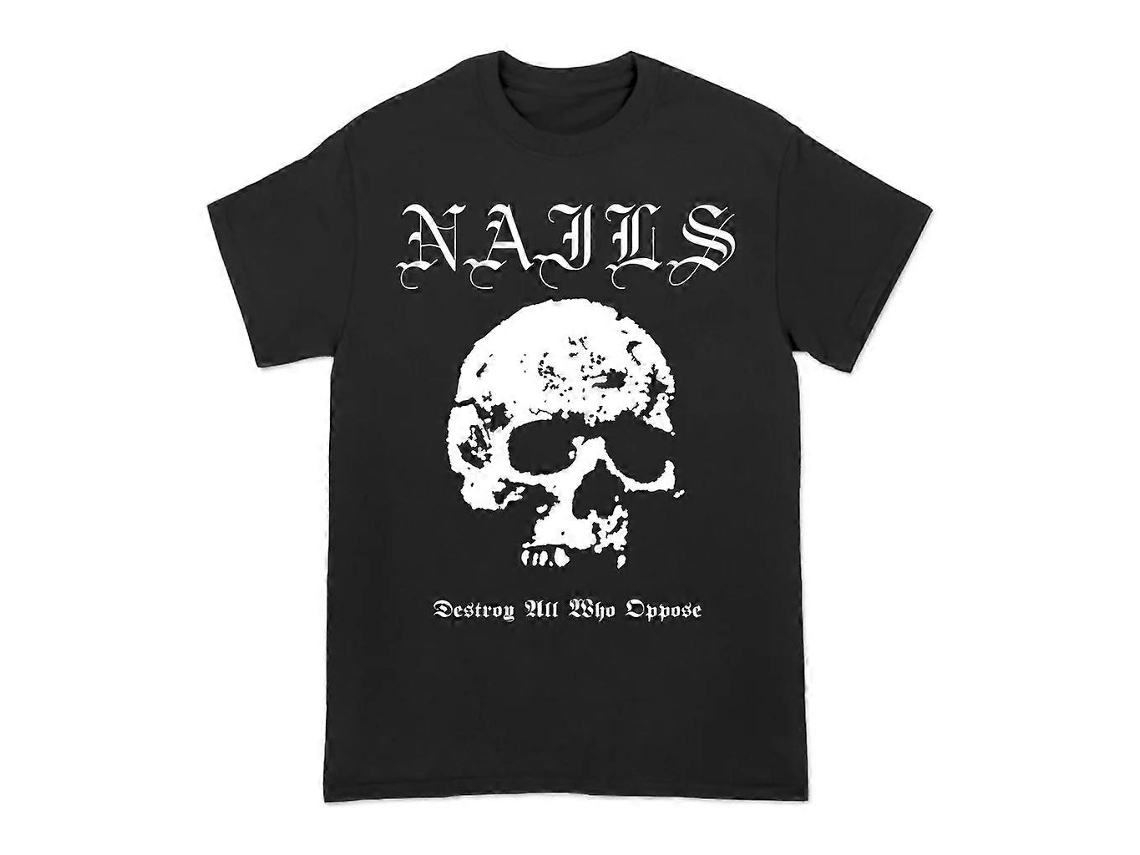 Nails Destroy Skull Tee Shirt 2025 New Summer Unisex Unisex Best Sellers Sizexl