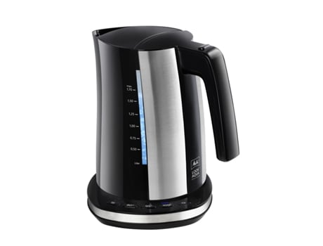 Hervidor y Tetera Eléctrica MELITTA LOOK AQUA DELUXE BLACK EU (Negro - Negro/Plateado - 230 V - 1,7 L)