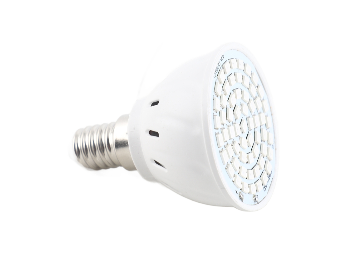 Lámpara Led De Cultivo E14, Espectro Rojo Y Azul, Para Plantas De Interior.