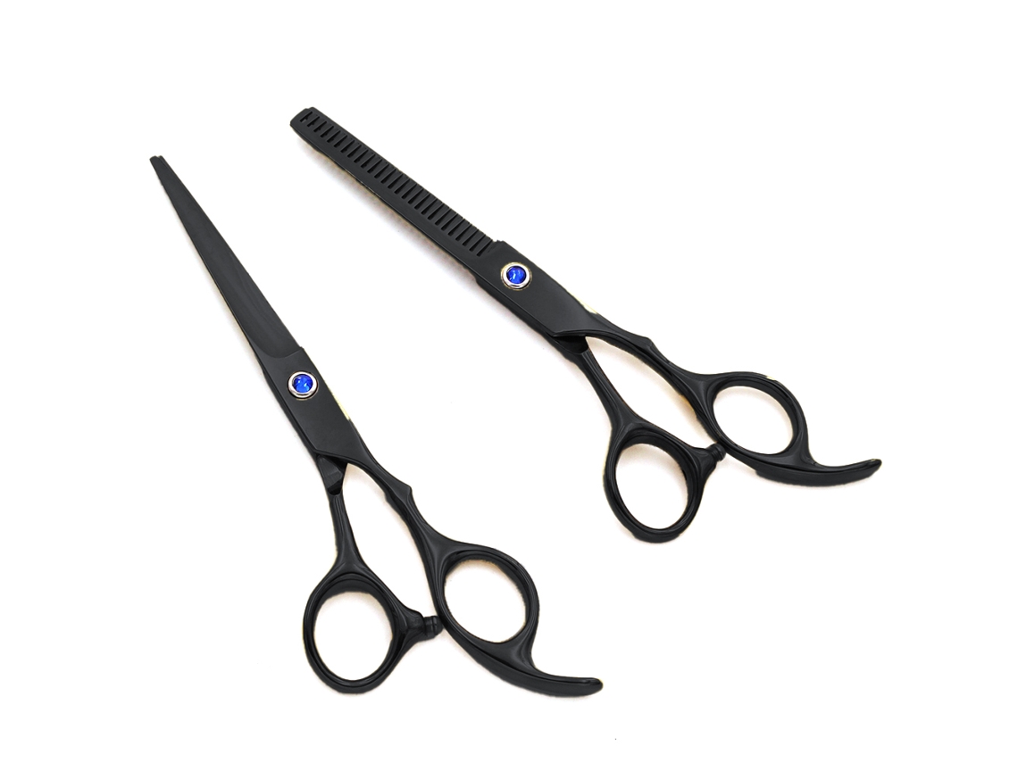 Juego de tijeras para el cabello, tijeras profesionales de peluquero, corte de pelo, cizalla de textura de adelgazamiento elegante para corte de pelo JEDBESETZT