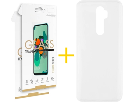 Kit Funda + 2 Protectores de Pantalla Xiaomi Redmi Note 8 Pro SKYHE Liso 1 (Transparente)