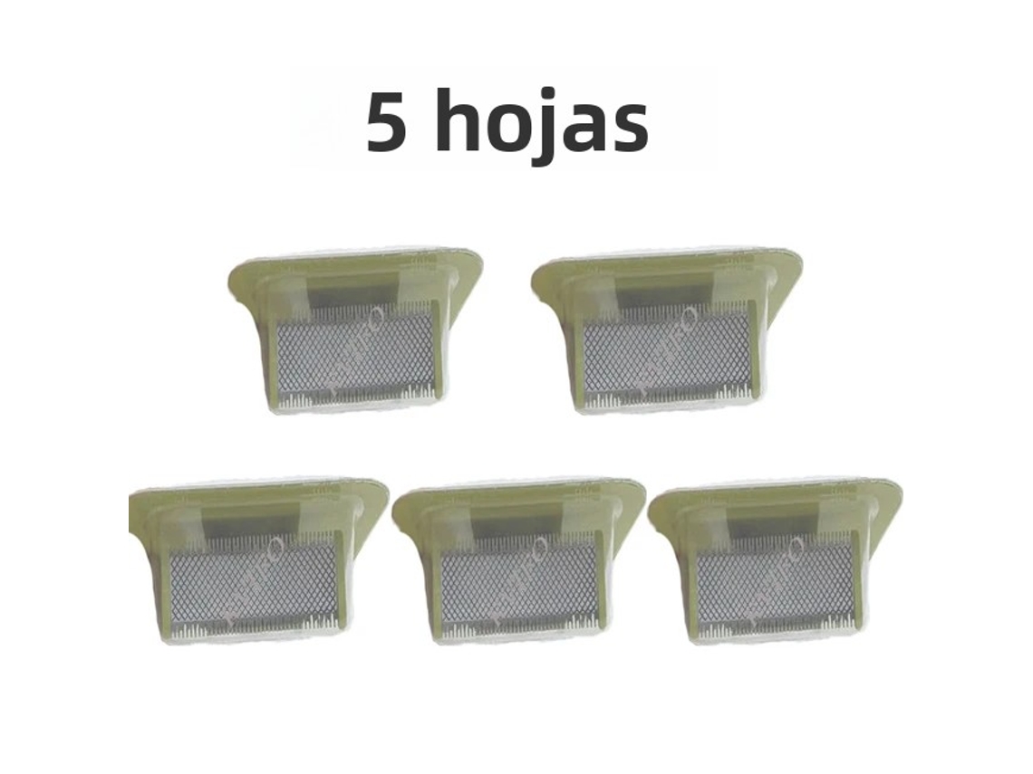 Cuchillas de repuesto de alta calidad para afeitadoras eléctricas y recortadoras de barba. (5 cuchillas)