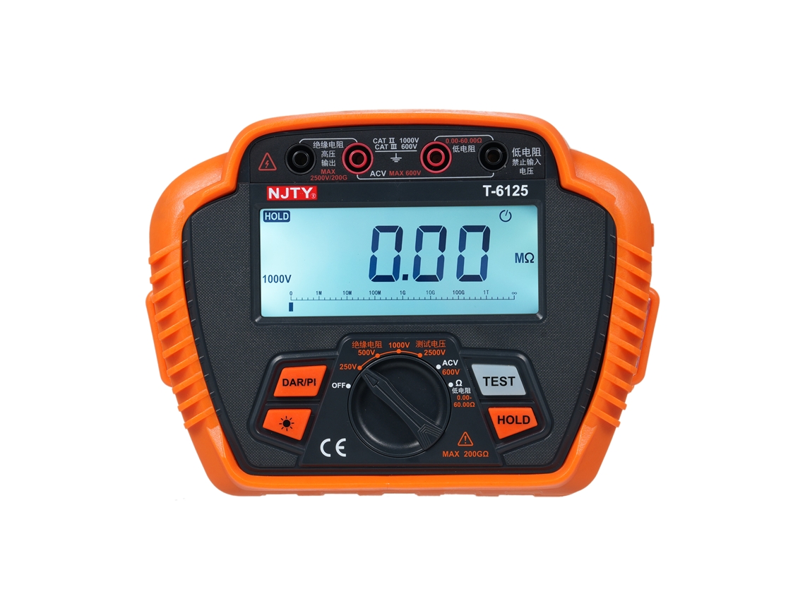Medidor Digital De Resistencia De Aislamiento Megoohmímetro 2500v Medición 0,01mω~200gω
