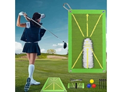 Omni-tapete De Golf Premium Divot Daddy Pro Con 3 Pelotas Para Mejorar Swing Y Consistencia