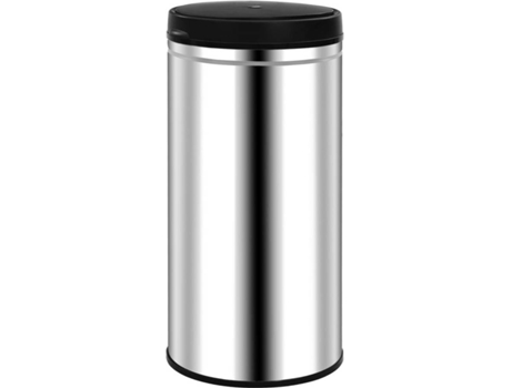 vidaXL Cubo de basura con sensor automático 70 L acero inoxidable