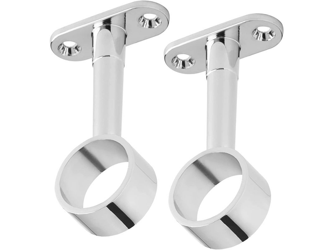 Soporte Central Para Varilla Redonda De Armario De Ø25 Mm, Ajustable En Altura.