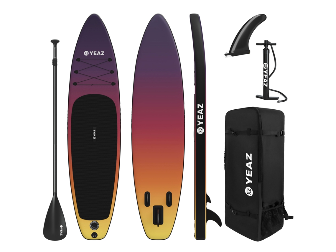 Conjunto de Paddle Surf YEAZ Sunset Beach Exotrace Pro Set (305x78x15 cm)
