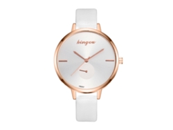 Reloj De Pulsera Analógico De Cuarzo Para Mujer En Piel Sintética Rosa.