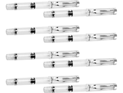 Plumas Estilográficas Recargables De Pistón De 8 Piezas Con Puntas Flexibles Para Caligrafía, Dibujo Y Escritura.