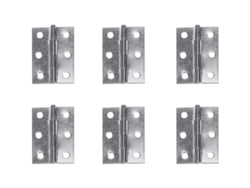 Abrazaderas para muebles, 10 unidades, acero inoxidable, 50x75 mm, para ventanas y armarios, conectores plateados | Sin marca