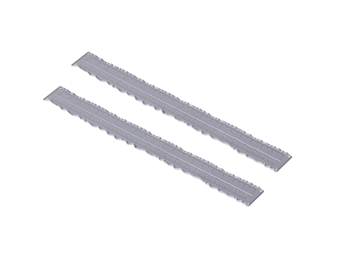 2pcs Reglas Curvas De Metal Ligeras Plantillas De Corte Y Grabado Para Manualidades Diy Álbum Decoración