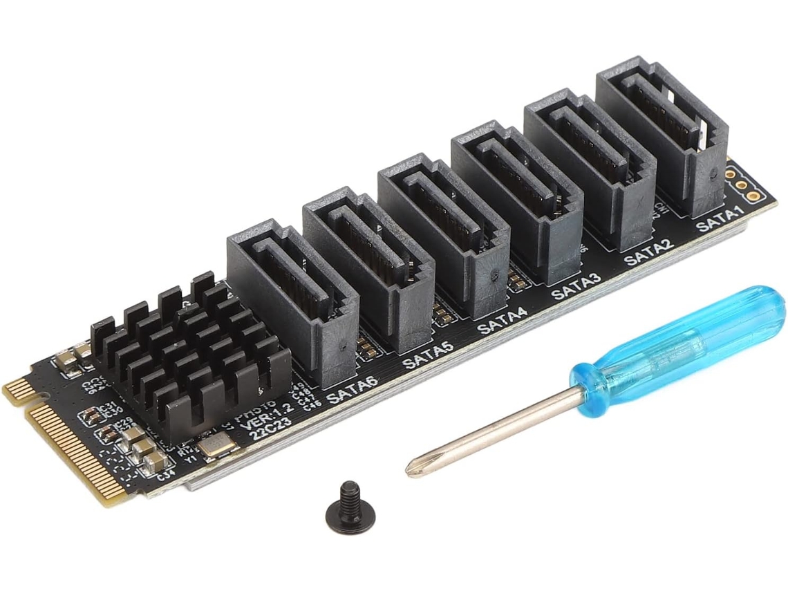 Adaptador Asm1166 M.2 A Tarjeta De 6 Gbit/s Con Smart