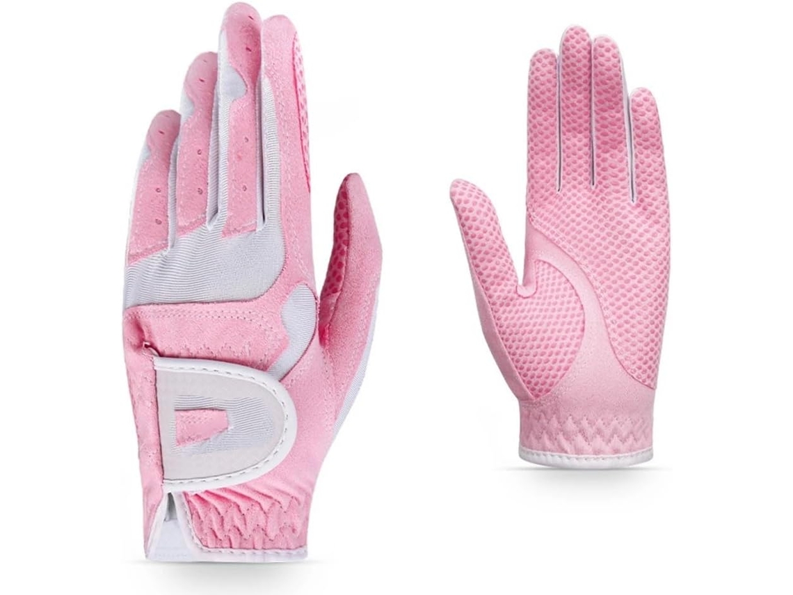 Guantes de golf transpirables para mujer con protección en la palma, para mano izquierda o derecha, sin marca.