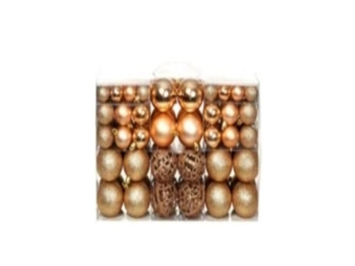 Juego de 100 bolas navideñas decorativas RNEMITERY