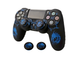 Funda De Silicona Para Mando De Ps4 M-Ps4-32 Azul 