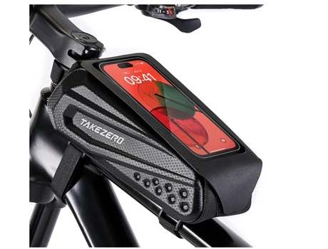 Bolsa para cuadro de bicicleta mejorada, soporte para teléfono impermeable para diseño de tapa de bicicleta, bolsa para manillar de Eva dura, CHRON...