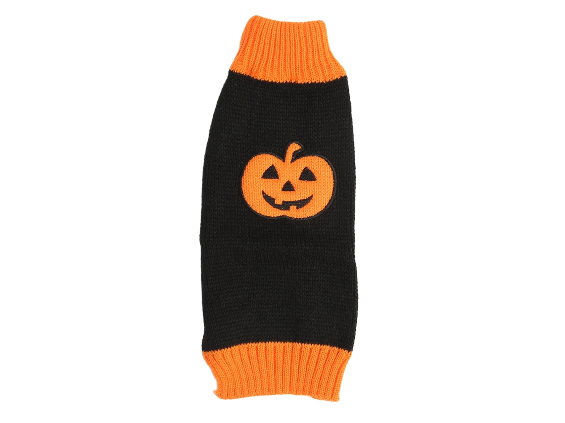 Kkpm-suéter De Halloween Para Mascotas Calientito Elástico De Cuello Alto Con Calabaza Bonito Para Perros Y Gatos Otoño Invierno